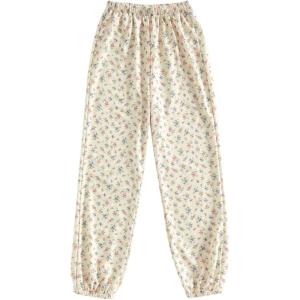 imageSOLY HUX Womens Floral Print Sweatpants Elastic Waist Lounge Pants Cute Jogger PantsBeige Floral