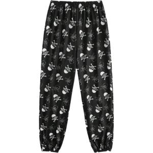 imageSOLY HUX Womens Floral Print Sweatpants Elastic Waist Lounge Pants Cute Jogger PantsBlack Graphic