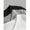 imageSOLY HUX 3 Pack Girls Long Sleeve Shirts V Neck Basic TShirts Ruched Tops Spring Fall Layering Tees 812 YearsBlack Grey White