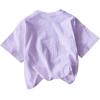 imageSOLY HUX Girls Cartoon Graphic Tees Short Sleeve Cat Print Cute T Shirt Summer TopsPurple Cartoon