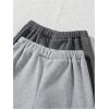 imageSOLY HUX Girls Elastic Waist Sweatpants Casual Thermal Lined Jogger Pants with Pockets 2 Piece SetGrey Multi