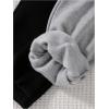 imageSOLY HUX Girls Elastic Waist Sweatpants Casual Thermal Lined Jogger Pants with Pockets 2 Piece SetGrey and Black