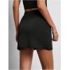 imageSOLY HUX Skirts for Women Split Bodycon Mini Skirt High Waisted Casual SkirtPure Black
