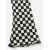 imageSOLY HUX Toddler Girls Checkered Flare Leggings High Waisted Bell Bottom Pants Workout Athletic TrousersBlack and Beige