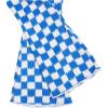imageSOLY HUX Toddler Girls Checkered Flare Leggings High Waisted Bell Bottom Pants Workout Athletic TrousersBlue and White