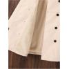 imageSOLY HUX Toddler Girls Double Breasted Long Sleeve Trench Coat Teddy Lined Outerwear Winter Pea CoatsSolid Beige