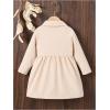 imageSOLY HUX Toddler Girls Double Breasted Long Sleeve Trench Coat Teddy Lined Outerwear Winter Pea CoatsSolid Beige