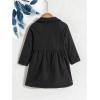 imageSOLY HUX Toddler Girls Double Breasted Long Sleeve Trench Coat Teddy Lined Outerwear Winter Pea CoatsSolid Black