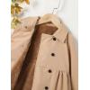 imageSOLY HUX Toddler Girls Double Breasted Long Sleeve Trench Coat Teddy Lined Outerwear Winter Pea CoatsSolid Khaki