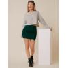 imageSOLY HUX Womens Elastic High Waist Bodycon Pencil Mini SkirtSolid Dark Green