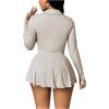 imageSOLY HUX Womens Sexy 2 Piece Mini Skirt Sets Birthday Club Outfits Rave Concert Partywear Tennis Outfits SetPure Khaki