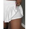 imageSOLY HUX Womens Skirt Sets 2 Piece Outfits Long Sleeve Crop Top with Pleated Mini Skirt Set Party Outfits for WomenPlain White