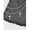 imageSOLY HUX Womens Y2K Gothic Bodycon Denim Skirts Grunge Punk Mini Skirt Music Festival OutfitsBlack Printed