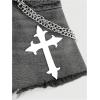 imageSOLY HUX Womens Y2K Gothic Bodycon Denim Skirts Grunge Punk Mini Skirt Music Festival OutfitsBlack Printed