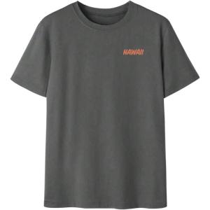 imageSOLY HUX Girls Graphic Tees Short Sleeve Hawaiian T Shirt Summer Casual Vacation TopsDark Grey Letter
