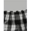 imageSOLY HUX Cute Clothes for Girls Sweatsuit Sets Crewneck Casual Sweatpants 2 Piece Outfits Sweatshirt and PantsBlack White Plaid