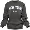 imageSOLY HUX Cute Clothes for Girls Sweatsuit Sets Crewneck Casual Sweatpants 2 Piece Outfits Sweatshirt and PantsDark Grey Letter