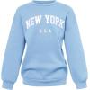 imageSOLY HUX Cute Clothes for Girls Sweatsuit Sets Crewneck Casual Sweatpants 2 Piece Outfits Sweatshirt and PantsLight Blue Letter