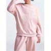 imageSOLY HUX Cute Clothes for Girls Sweatsuit Sets Crewneck Casual Sweatpants 2 Piece Outfits Sweatshirt and PantsPink Bear