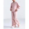 imageSOLY HUX Cute Clothes for Girls Sweatsuit Sets Crewneck Casual Sweatpants 2 Piece Outfits Sweatshirt and PantsPink Bear