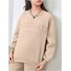 imageSOLY HUX Cute Clothes for Girls Sweatsuit Sets Crewneck Casual Sweatpants 2 Piece Outfits Sweatshirt and PantsPure Apricot