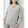imageSOLY HUX Cute Clothes for Girls Sweatsuit Sets Crewneck Casual Sweatpants 2 Piece Outfits Sweatshirt and PantsSolid Light Grey