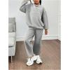 imageSOLY HUX Cute Clothes for Girls Sweatsuit Sets Crewneck Casual Sweatpants 2 Piece Outfits Sweatshirt and PantsSolid Light Grey