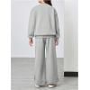 imageSOLY HUX Cute Clothes for Girls Sweatsuit Sets Crewneck Casual Sweatpants 2 Piece Outfits Sweatshirt and PantsSolid Light Grey