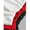 imageSOLY HUX Girls 3 Piece T Shirt Crew Neck Long Sleeve Ruched Crop Tops Slim Fit Solid Basic TeeBlack Red and White