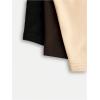 imageSOLY HUX Girls Crop Tops Cute Clothes 3 Pack Square Neck Short Sleeve T Shirts Basic Slim Fitted TeesBeige Brown Black