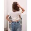 imageSOLY HUX Girls Crop Tops Cute Clothes 3 Pack Square Neck Short Sleeve T Shirts Basic Slim Fitted TeesMauve Purple Black White