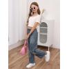 imageSOLY HUX Girls Crop Tops Cute Clothes 3 Pack Square Neck Short Sleeve T Shirts Basic Slim Fitted TeesMauve Purple Black White