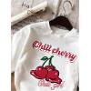 imageSOLY HUX Girls Graphic Tees Cute Printed TShirts Short Sleeve Crewneck Summer Shirt TopsWhite Cherry