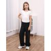 imageSOLY HUX Girls Short Sleeve T Shirts 3 Piece Basic Scoop Neck Tees Slim Fit Casual Summer TopsBlack Grey White