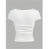 imageSOLY HUX Girls Short Sleeve T Shirts 3 Piece Basic Scoop Neck Tees Slim Fit Casual Summer TopsWhite Pink Black