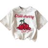imageSOLY HUX Girls Graphic Tees Cute Printed TShirts Short Sleeve Crewneck Summer Shirt TopsWhite Cherry