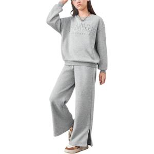 imageSOLY HUX Cute Clothes for Girls Sweatsuit Sets Crewneck Casual Sweatpants 2 Piece Outfits Sweatshirt and PantsSolid Light Grey
