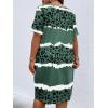 imageSOLY HUX Womens Plus Size Leopard Print V Neck Short Sleeve T Shirt Dress Summer Short DressesDark Green Print