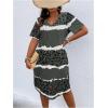 imageSOLY HUX Womens Plus Size Leopard Print V Neck Short Sleeve T Shirt Dress Summer Short DressesDark Grey Print