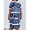 imageSOLY HUX Womens Plus Size Leopard Print V Neck Short Sleeve T Shirt Dress Summer Short DressesDusty Blue Print