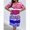 imageSOLY HUX Womens Plus Size Leopard Print V Neck Short Sleeve T Shirt Dress Summer Short DressesMulti Leopard