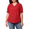 Red Floral Printed