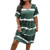 Dark Green Print