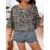 imageSOLY HUX Womens Plus Size Ditsy Floral Print Blouse Ruffle Half Sleeve Summer TopsMulti Floral