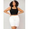 imageSOLY HUX Womens Plus Size Square Neck Sleeveless Crop Tank Top Casual Basic TopsPlain Black