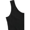 imageSOLY HUX Womens Summer Sleeveless Belted Tank Romper Short JumpsuitBlack