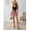 imageSOLY HUX Womens Summer Sleeveless Belted Tank Romper Short JumpsuitBlack Boho Print