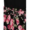 imageSOLY HUX Womens Summer Sleeveless Belted Tank Romper Short JumpsuitBlack Floral Printed