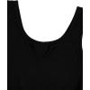 imageSOLY HUX Womens Summer Sleeveless Belted Tank Romper Short JumpsuitBlack and White Floral