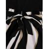 imageSOLY HUX Womens Summer Sleeveless Belted Tank Romper Short JumpsuitBlack and White Stripe